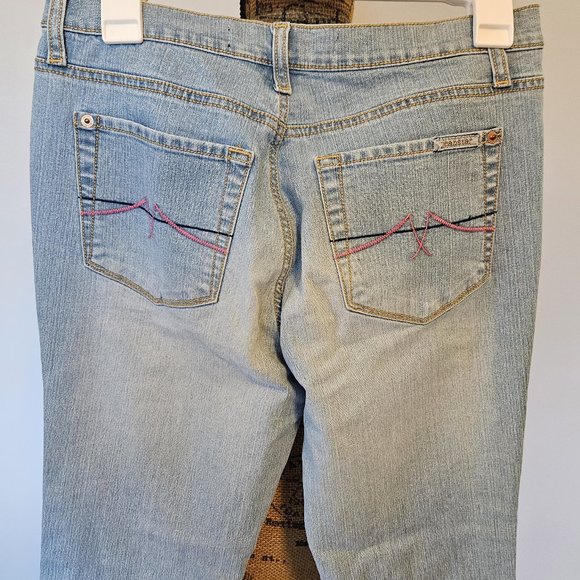 Jeanstar Light Blue Faded Jeans Mercury Size 8 Petite - Picture 5 of 7